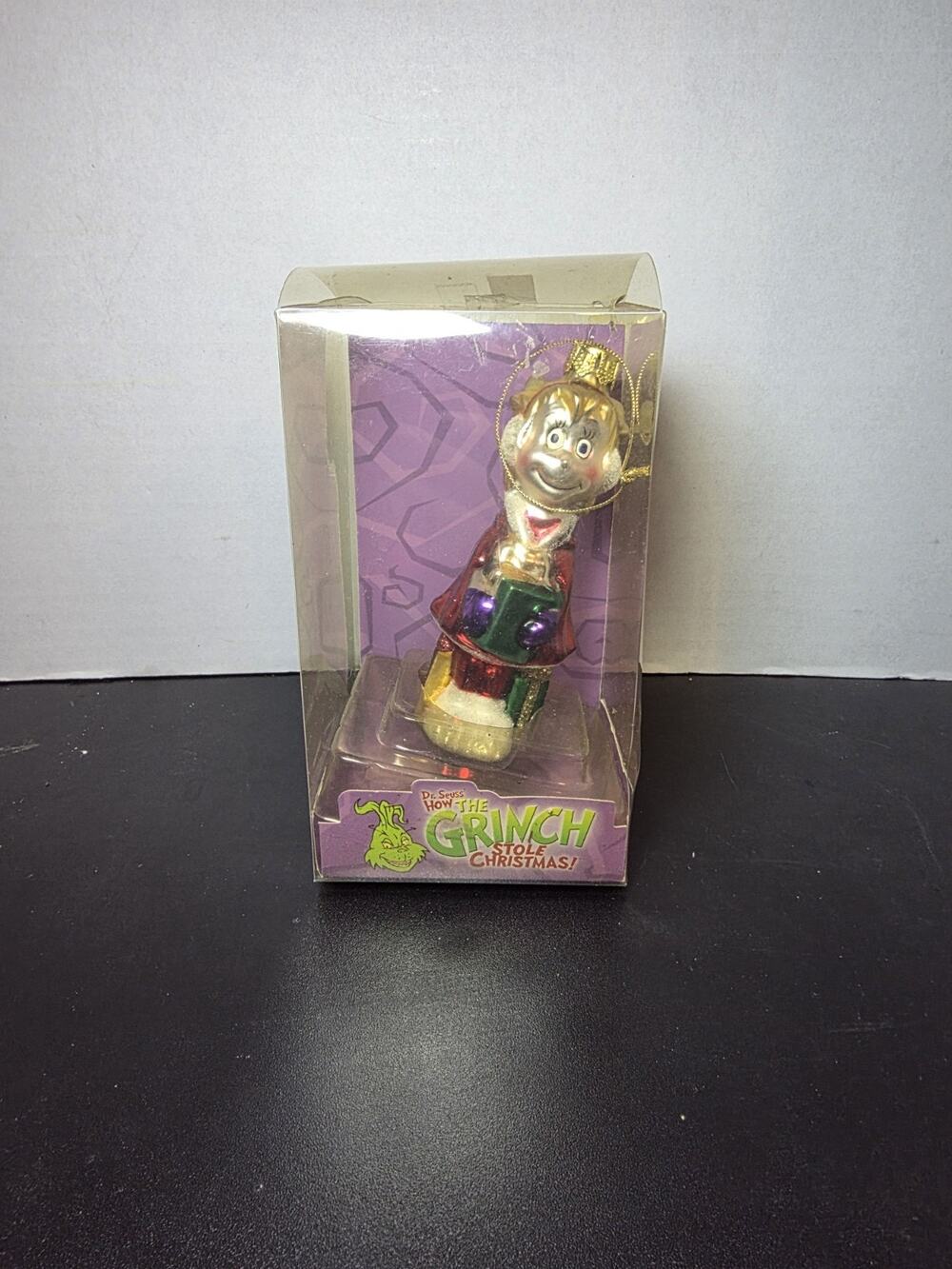 Glass Cindy Lou Who Grinch Stole Christmas Gift Blown Glass Christmas Ornament